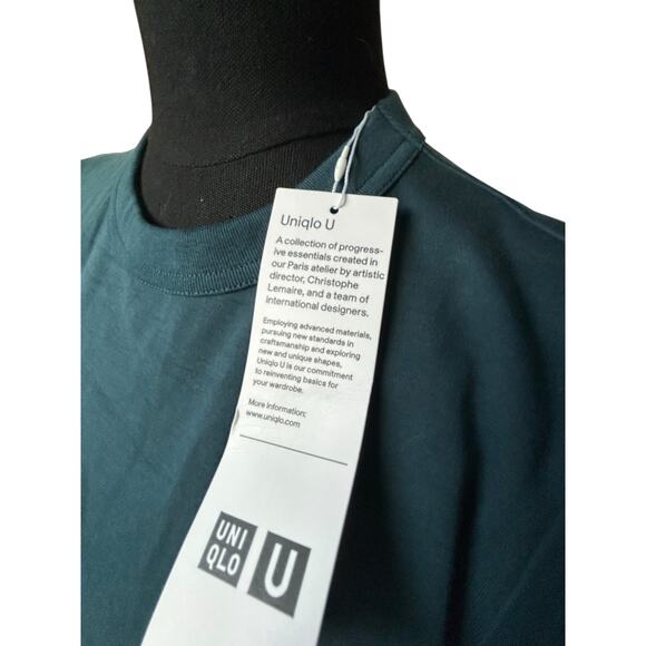 Uniqlo U Crewneck Shortsleeve Blue Tshirt Size Medium NWT - Picture 3 of 6